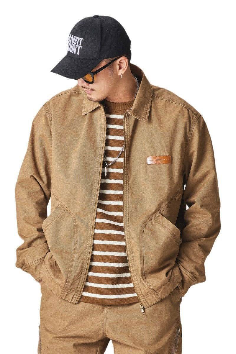Winter Detroit Heavy Quilted Work Jacket for Men – Loose Fit, Cotton Lined - 5SION