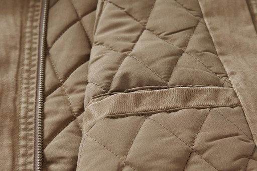 Winter Detroit Heavy Quilted Work Jacket for Men – Loose Fit, Cotton Lined - 5SION