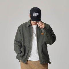 Winter Detroit Heavy Quilted Work Jacket for Men – Loose Fit, Cotton Lined - 5SION