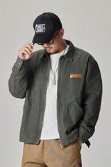 Winter Detroit Heavy Quilted Work Jacket for Men – Loose Fit, Cotton Lined - 5SION