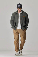 Winter Detroit Heavy Quilted Work Jacket for Men – Loose Fit, Cotton Lined - 5SION