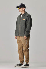 Winter Detroit Heavy Quilted Work Jacket for Men – Loose Fit, Cotton Lined - 5SION