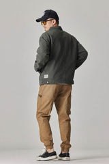 Winter Detroit Heavy Quilted Work Jacket for Men – Loose Fit, Cotton Lined - 5SION