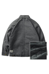 Winter Detroit Heavy Quilted Work Jacket for Men – Loose Fit, Cotton Lined - 5SION
