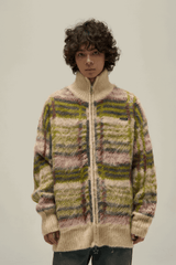 Winter Vintage American Knit Cardigan for Men – Loose & Relaxed - 5SION