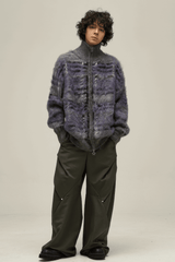 Winter Vintage American Knit Cardigan for Men – Loose & Relaxed - 5SION