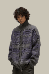 Winter Vintage American Knit Cardigan for Men – Loose & Relaxed - 5SION