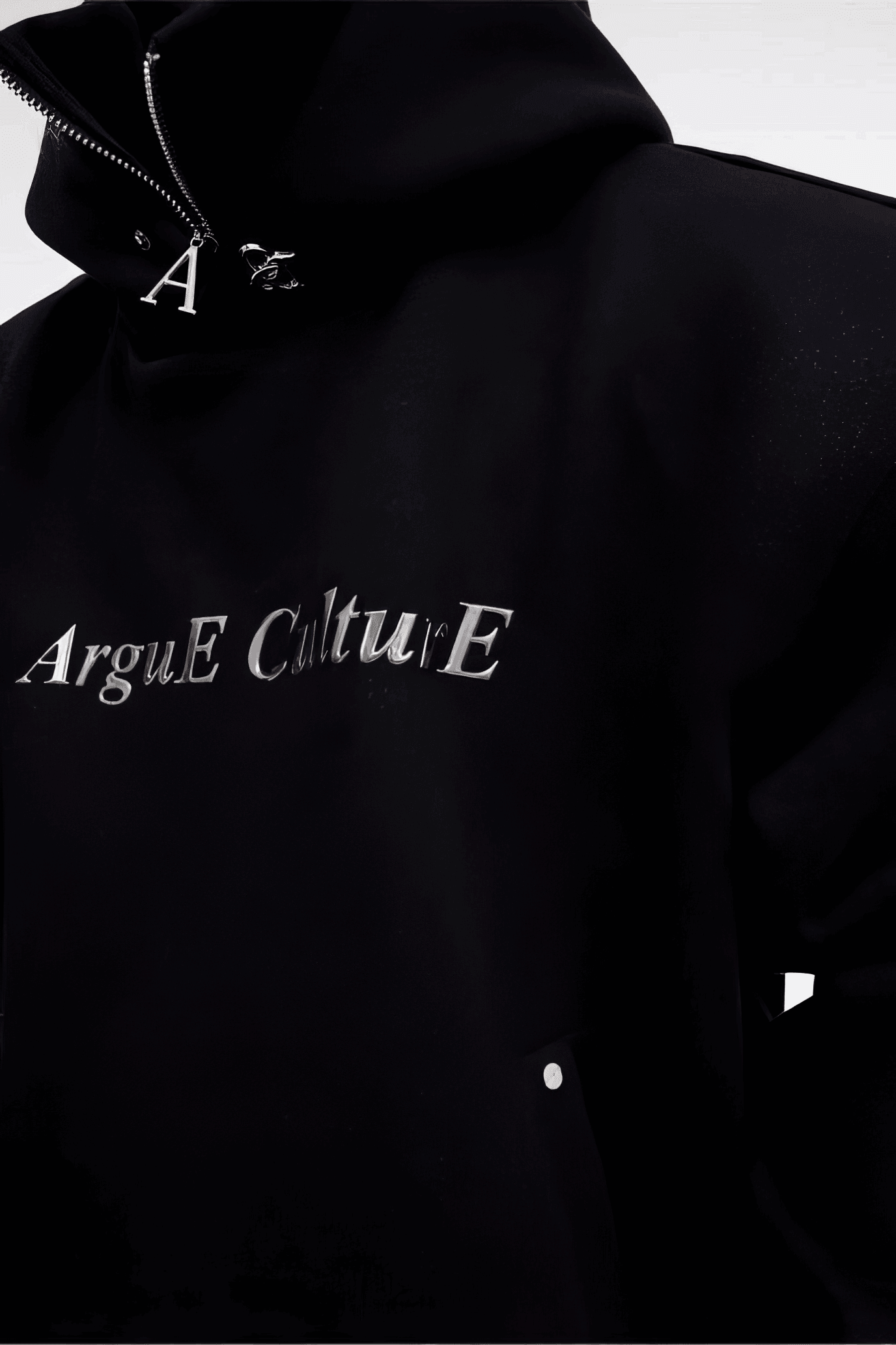 American Style Heavy Hooded Sweatshirt – High Collar, Shoulder Pads - 5SION