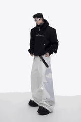 American Style Heavy Hooded Sweatshirt – High Collar, Shoulder Pads - 5SION
