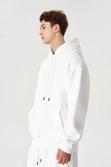 American Style Solid Color 350g Fleece Hoodie - 5SION