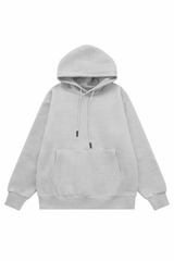 American Style Solid Color 350g Fleece Hoodie - 5SION