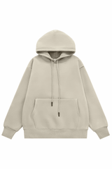 American Style Solid Color 350g Fleece Hoodie - 5SION