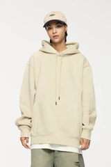 American Style Solid Color 350g Fleece Hoodie - 5SION