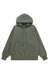 American Style Solid Color 350g Fleece Hoodie - 5SION