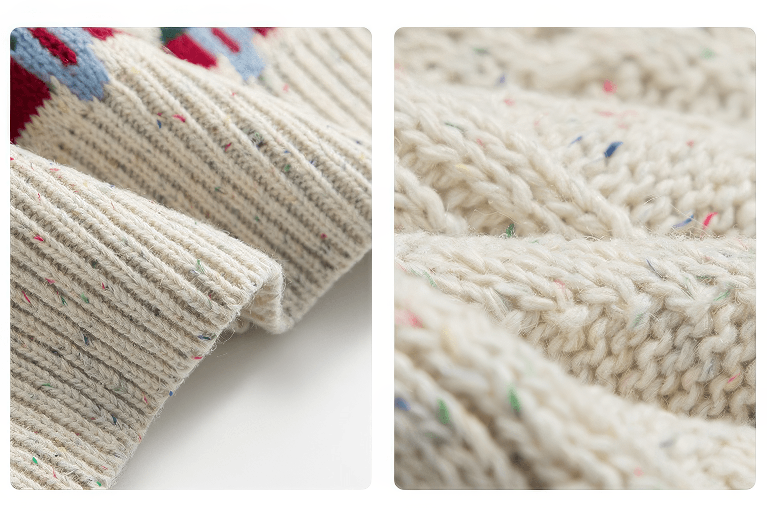Fair Isle Red Holiday Knit Sweater - Cozy Oversized Pullover for Festive Vibes - 5SION
