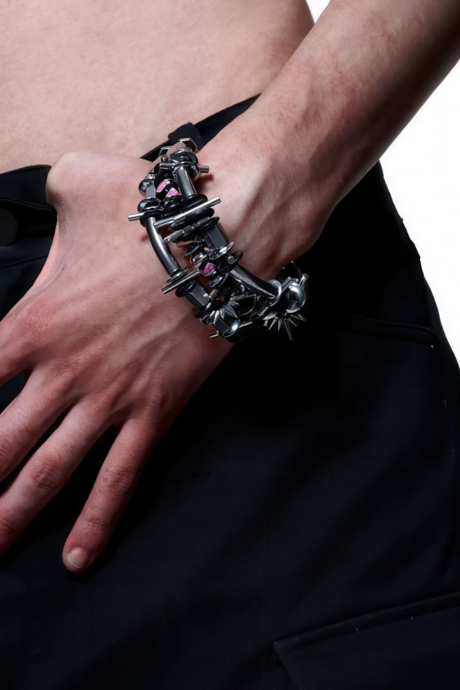 Futuristic Metal Punk Bracelet - 5SION