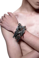 Heavy-Duty Multi-Wear Metal Mechanic Necklace - Futuristic Design - 5SION