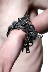 Heavy-Duty Multi-Wear Metal Mechanic Necklace - Futuristic Design - 5SION