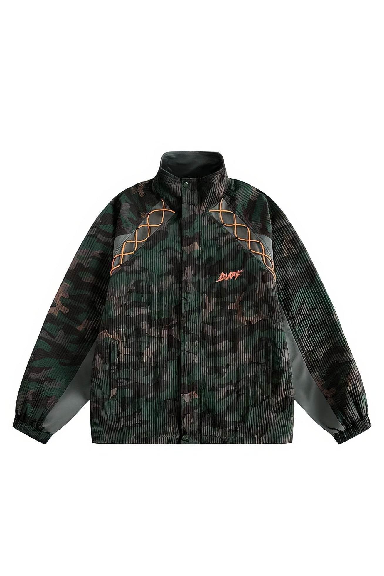 Loose Fit Corduroy Camouflage Jacket - Urban Streetwear Essential - 5SION