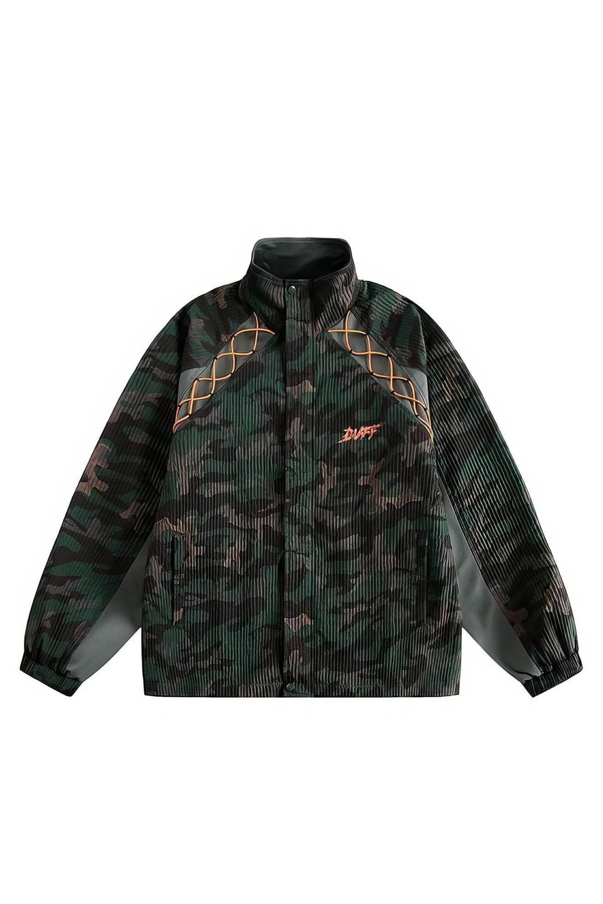 Loose Fit Corduroy Camouflage Jacket - Urban Streetwear Essential - 5SION