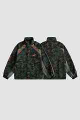 Loose Fit Corduroy Camouflage Jacket - Urban Streetwear Essential - 5SION