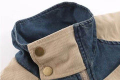 Vintage Embroidered Thickened Denim Jacket - 5SION