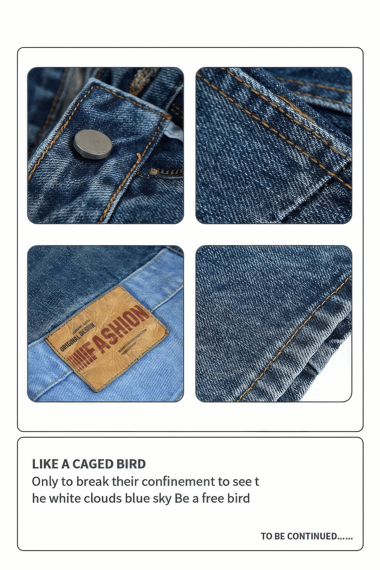 Vintage Washed 15oz Denim Cargo Pants – Loose Fit - 5SION